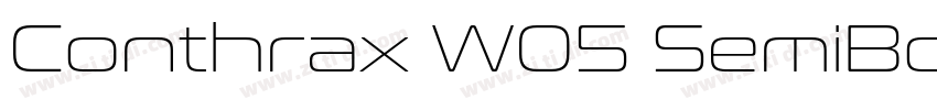 Conthrax W05 SemiBol字体转换